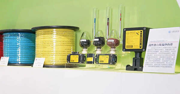 高性能自限溫伴熱帶產(chǎn)品入選安徽創(chuàng)新館展示。 環(huán)瑞電熱供圖